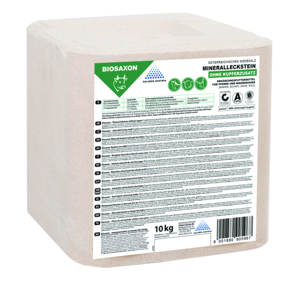 Biosaxon karton a mineralny liz pre hovadzi dobytok 10kg