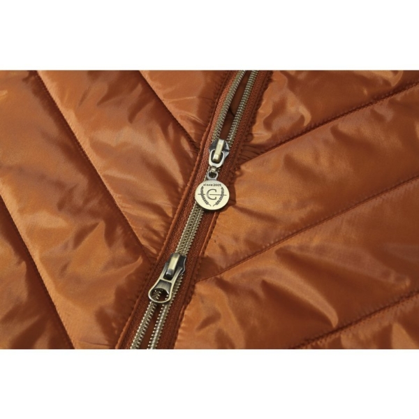 kombinovana bunda covalliero podzim zima 2022 dark copper 8