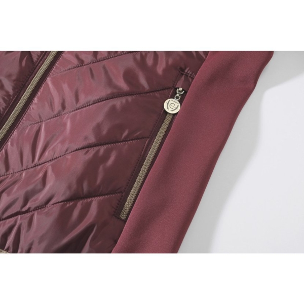 kombinovana bunda covalliero podzim zima 2022 merlot 5