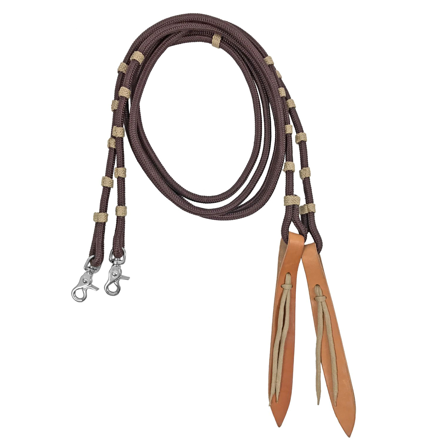 0012753 nylon reins with leather flap re00099